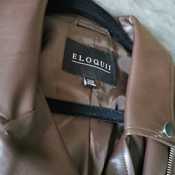 Brown leather jacket - Picture 3 of 4